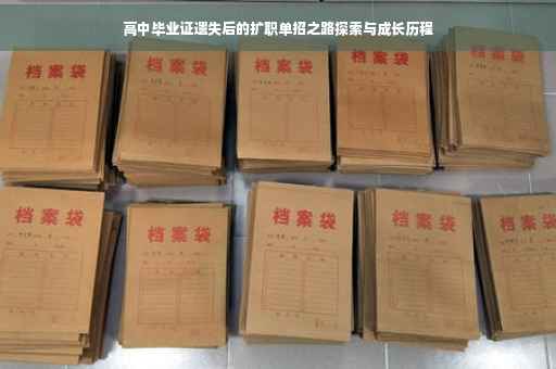 高中毕业证遗失后的扩职单招之路探索与成长历程