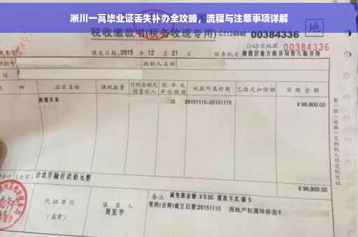 淅川一高毕业证丢失补办全攻略，流程与注意事项详解