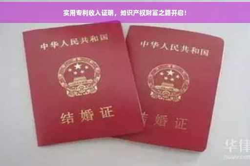 实用专利收入证明，知识产权财富之路开启！