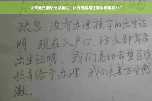 大专全日制毕业证丢失，补办流程与注意事项详解??✨