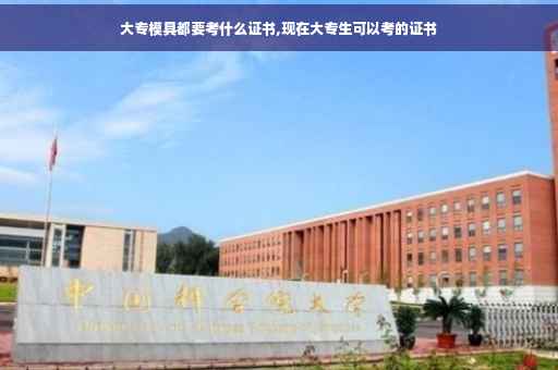 大专模具都要考什么证书,现在大专生可以考的证书