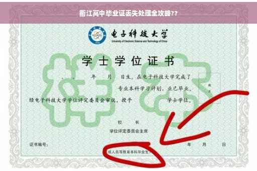 衢江高中毕业证丢失处理全攻略??