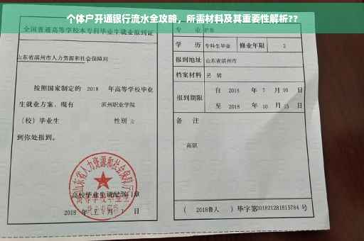 个体户开通银行流水全攻略，所需材料及其重要性解析??