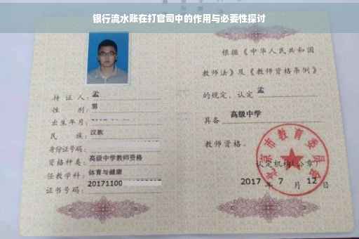 银行流水账在打官司中的作用与必要性探讨