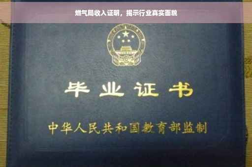 燃气局收入证明，揭示行业真实面貌