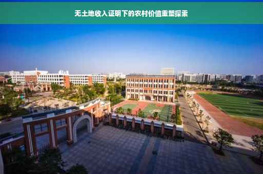 无土地收入证明下的农村价值重塑探索