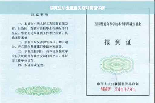 研究生毕业证丢失应对策略详解
