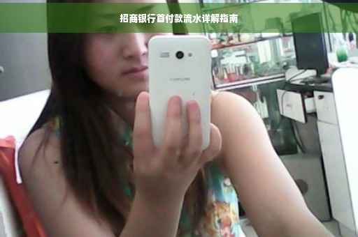 招商银行首付款流水详解指南