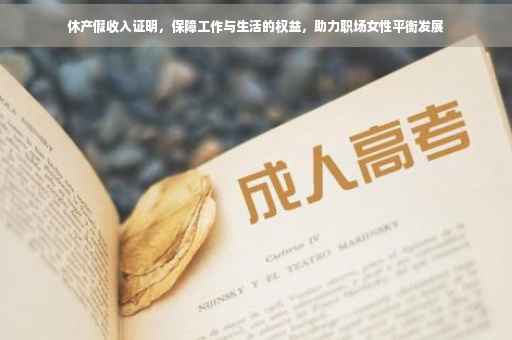 休产假收入证明，保障工作与生活的权益，助力职场女性平衡发展