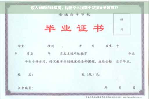 收入证明验证指南，保障个人权益不受损害全攻略??