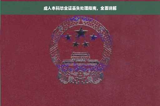 成人本科毕业证丢失处理指南，全面详解