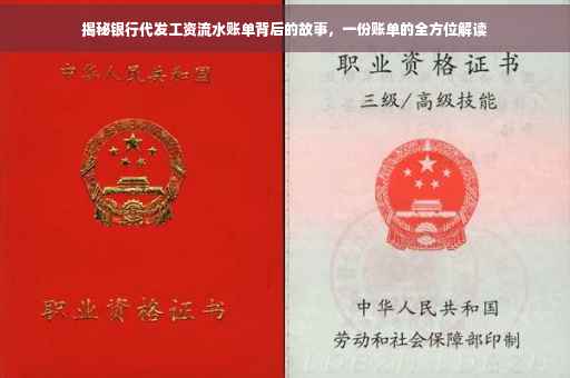 揭秘银行代发工资流水账单背后的故事，一份账单的全方位解读