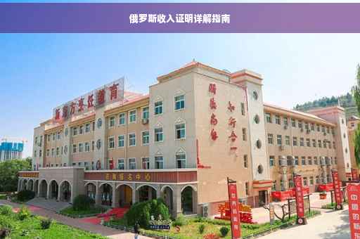 俄罗斯收入证明详解指南