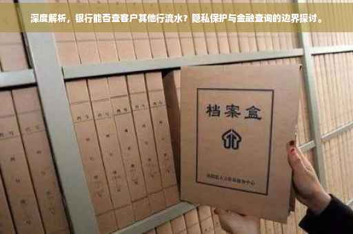 深度解析，银行能否查客户其他行流水？隐私保护与金融查询的边界探讨。