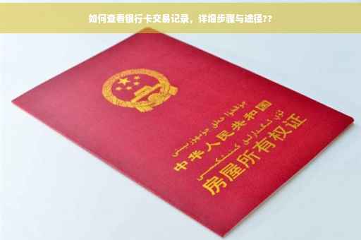 如何查看银行卡交易记录，详细步骤与途径??