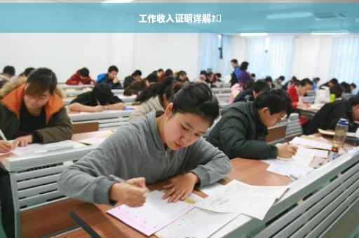 工作收入证明详解?✨