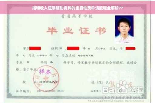 揭秘收入证明辅助资料的重要性及申请流程全解析??
