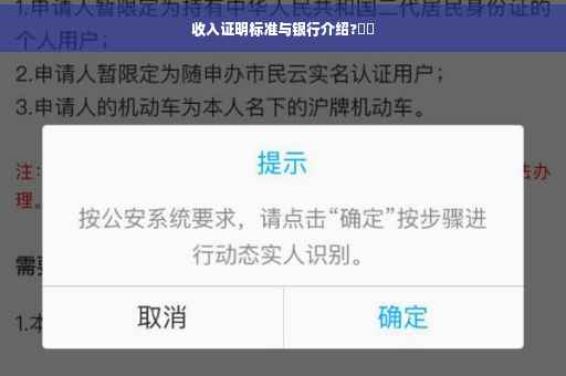 收入证明标准与银行介绍?⚡️