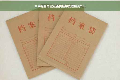 大学报名毕业证丢失应急处理指南?⚡️