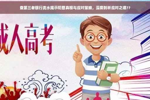 查第三者银行流水揭示犯罪真相与应对策略，深度剖析应对之道??