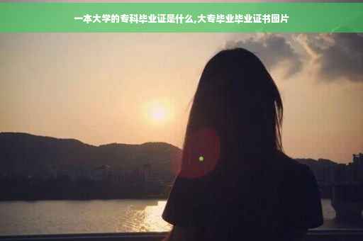一本大学的专科毕业证是什么,大专毕业毕业证书图片