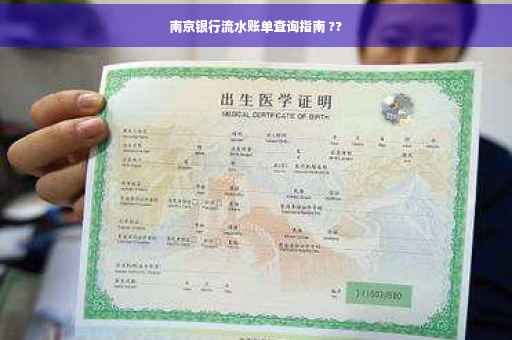 南京银行流水账单查询指南 ??