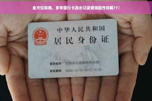 全方位指南，多张银行卡流水记录查询操作详解??✨