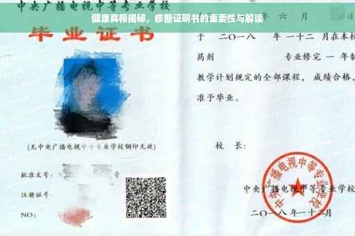 健康真相揭秘，疹断证明书的重要性与解读