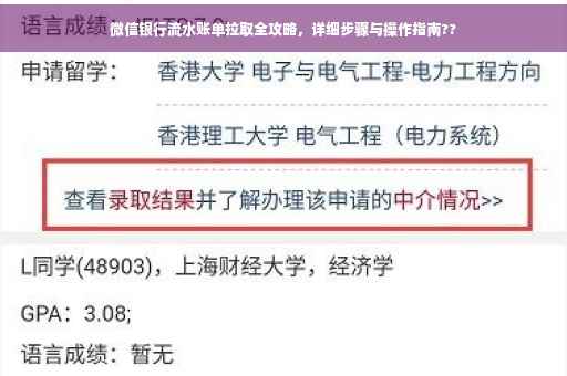 微信银行流水账单拉取全攻略，详细步骤与操作指南??