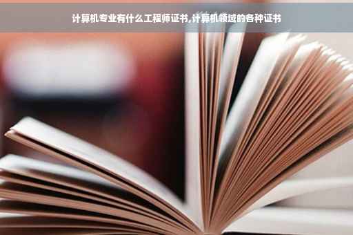 计算机专业有什么工程师证书,计算机领域的各种证书