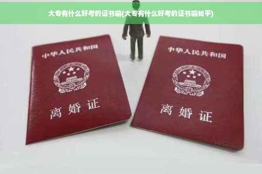 大专有什么好考的证书嘛(大专有什么好考的证书嘛知乎)