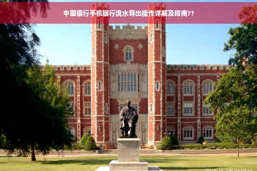 中国银行手机银行流水导出操作详解及指南??