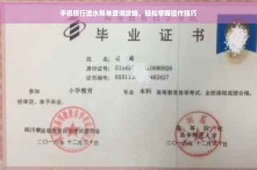 手机银行流水账单查询攻略，轻松掌握操作技巧