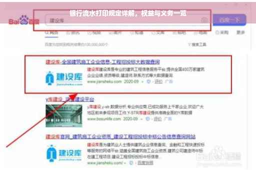 银行流水打印规定详解，权益与义务一览