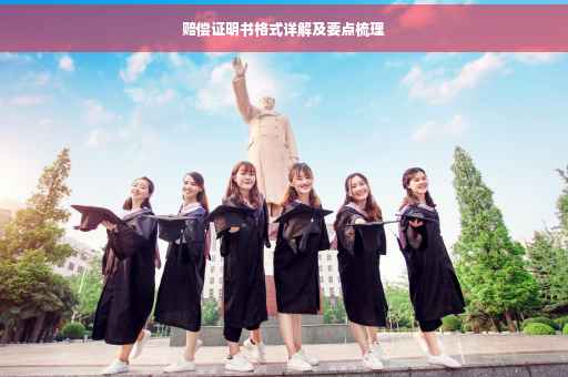 赔偿证明书格式详解及要点梳理