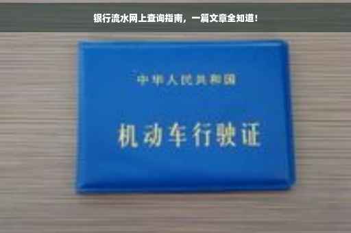 银行流水网上查询指南，一篇文章全知道！