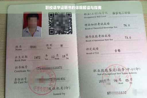 职校退学证明书的详细解读与指南