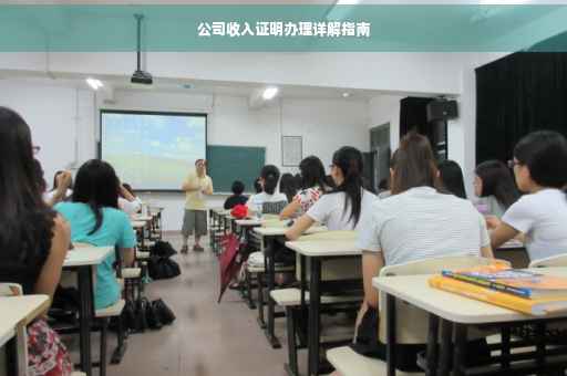 公司收入证明办理详解指南
