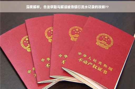 深度解析，合法获取与解读被告银行流水记录的攻略??