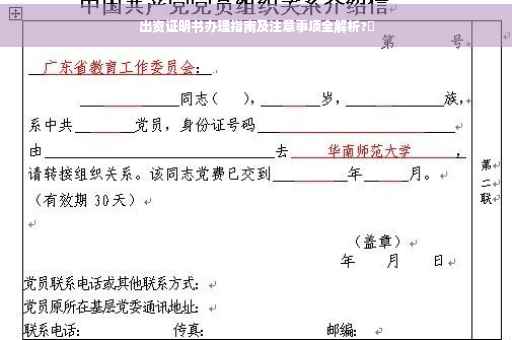 出资证明书办理指南及注意事项全解析?✨
