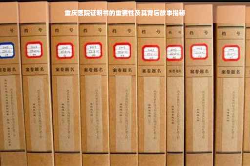 重庆医院证明书的重要性及其背后故事揭秘