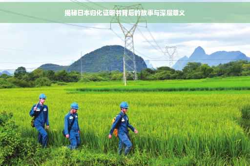 揭秘日本归化证明书背后的故事与深层意义