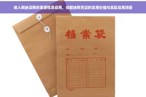 收入税纳证明的重要性及应用，详解纳税凭证的实用价值与实际应用场景
