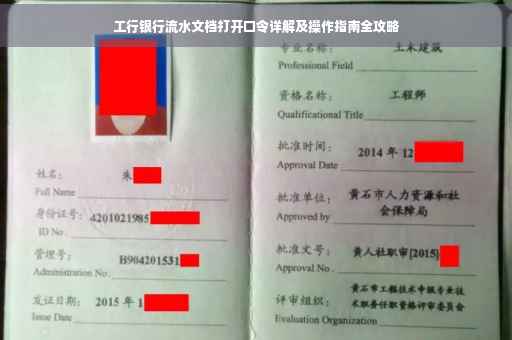 工行银行流水文档打开口令详解及操作指南全攻略