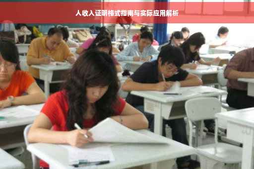 人收入证明格式指南与实际应用解析