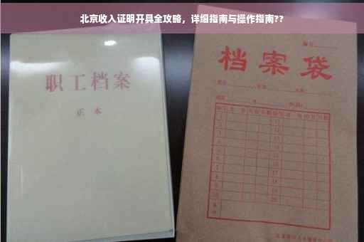 北京收入证明开具全攻略，详细指南与操作指南??
