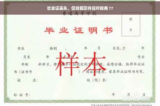 毕业证丢失，仅持复印件应对指南 ??