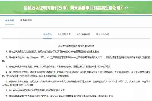 揭秘收入证明背后的故事，两夫妻携手共创美满生活之道！??