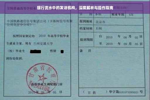 银行流水中的发送机构，深度解析与操作指南