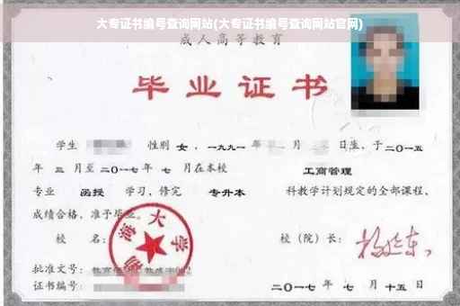 大专证书编号查询网站(大专证书编号查询网站官网)